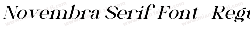 Novembra Serif Font   Regular字体转换